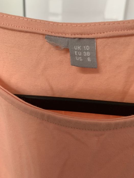 Koralowa śliczna sukienka ciążowa ASOS rozm.M
