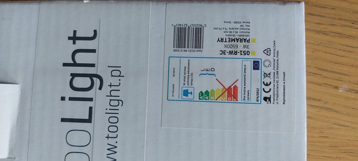 Lampy ledowe 5 sztuk