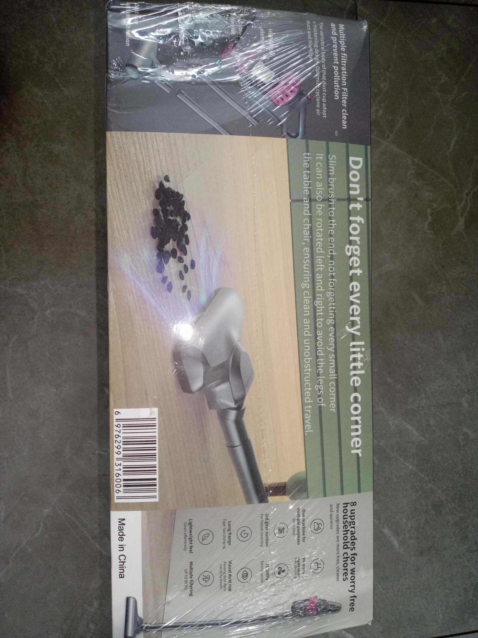 Bezprzewodowy odkurzacz ręczny 4w1 100W 5 końcówek UV Turbo E1001