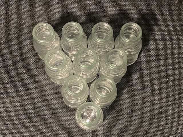 Conjunto de Mini Garrafas em Vidro [10 peças]