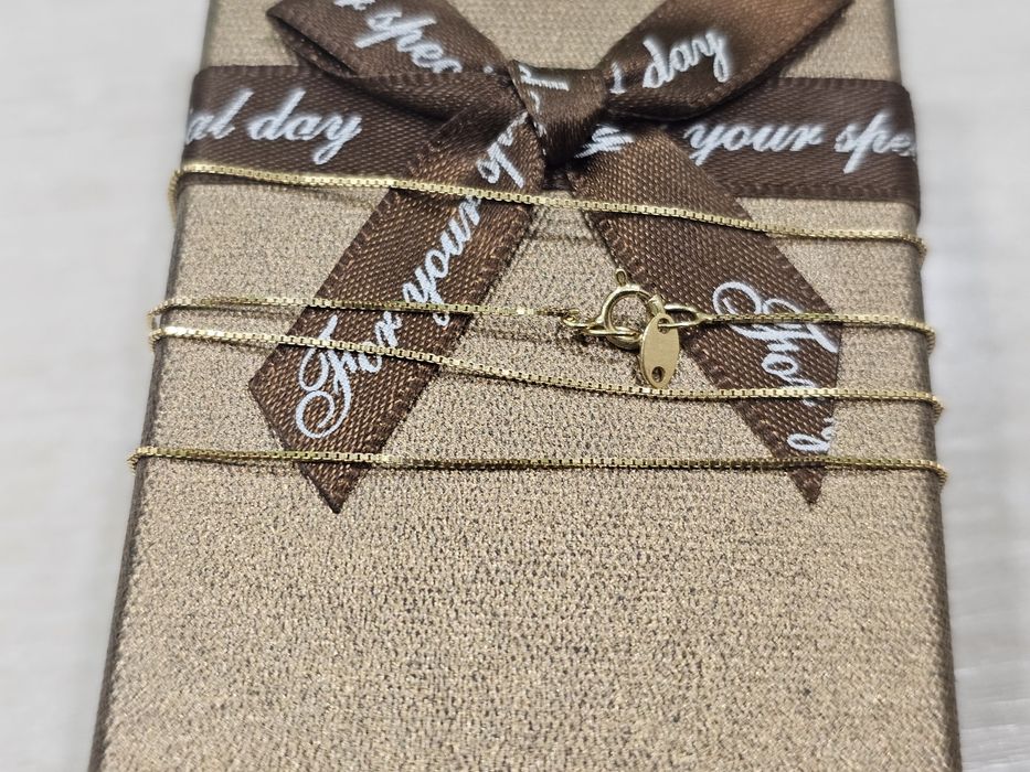 Złoty łańcuszek delikatny SPLOT DAMSKI PR 585