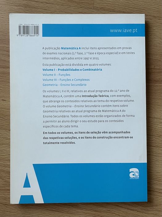 Coleção IAVE 4 VOLUMES - Matemática A (12ºAno)