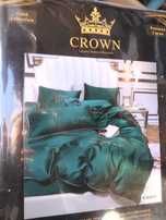 Розпродаж! Постільна білизна сатин Crown / Koloco з вишивкою
