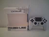 Kontroler Pad PS4/PC steelshock 4 v3 payat biały
