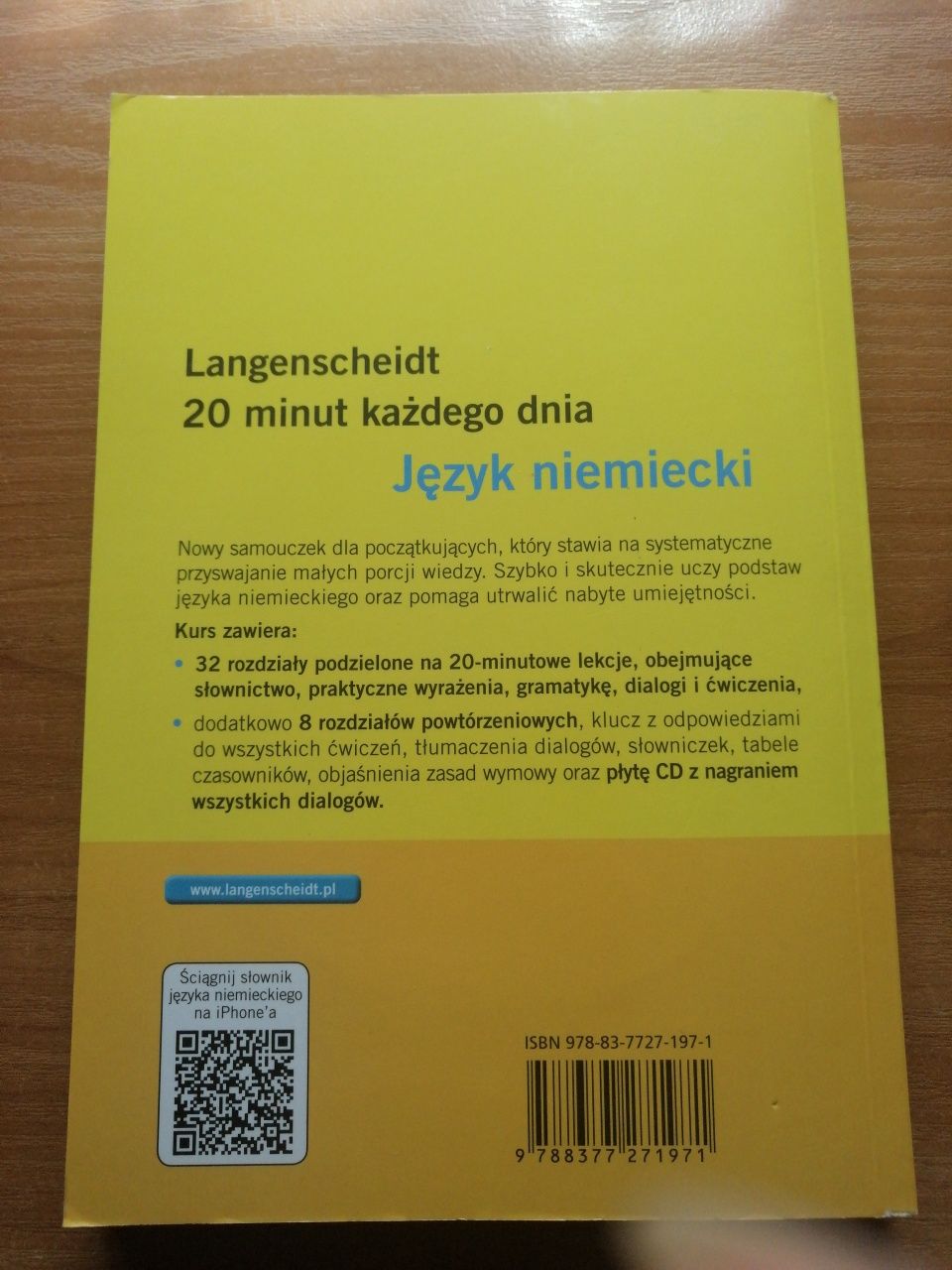 Książka i płyta do nauki języka niemieckiego
