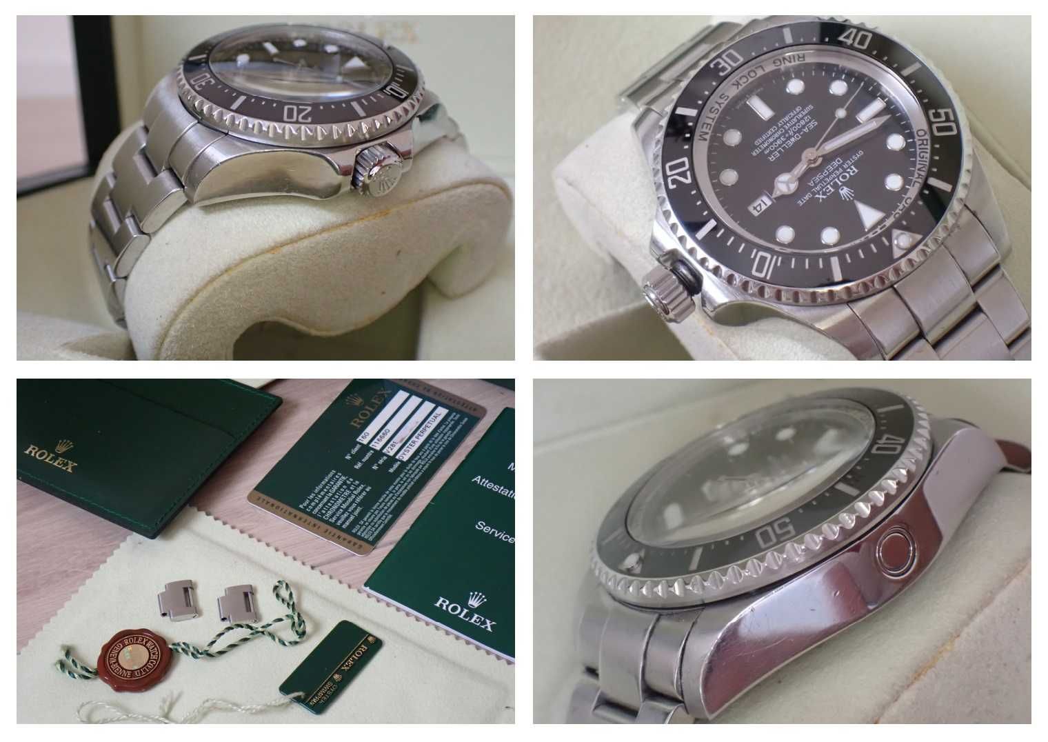 100% ORYGINALNY zegarek ROLEX Sea-Dweller Deepsea pełen komplet 116660