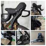 Mini grupa Shimano GRX 2x12, klamkomanerki, zaciski, przerzutki.