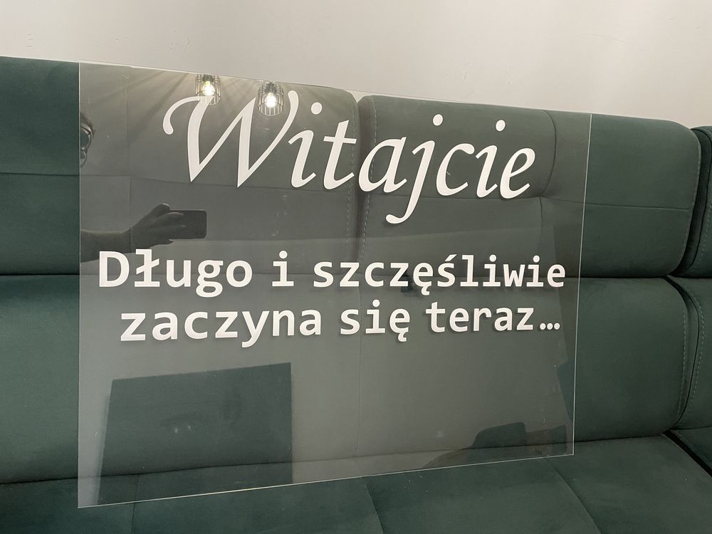 Wesele tablica powitalna