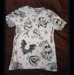 Męski T-shirt w kolorze czarno białym