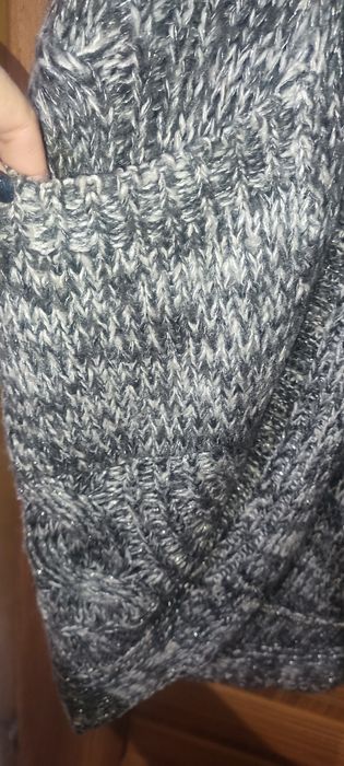 Śliczny szary kardigan zapinany na guzik rozm XXL