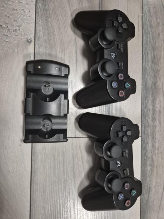 PS3 Super Slim zestaw  4 pady, Move, PS Eye, Minecraft, Uncharted