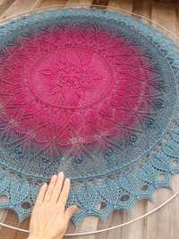 Mandala 110cm handmade szydełko ręcznie robiona  rękodzieło