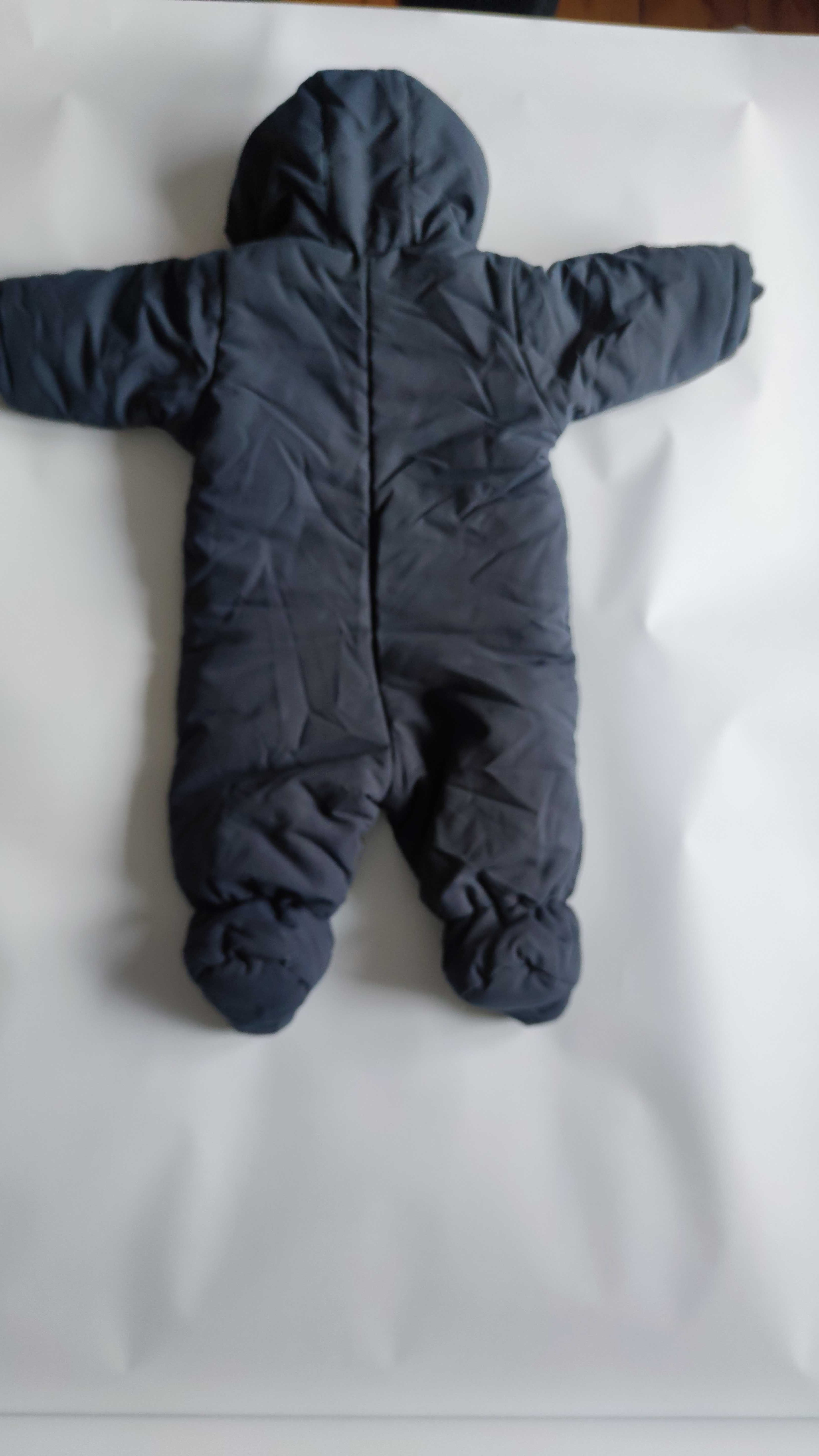 Benetton kombinezon zimowy ocieplany zapinany na zamek 62 cm 3-6