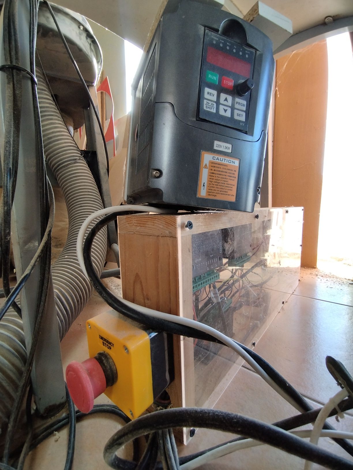 Cnc fresadora com Spin 500*500mm