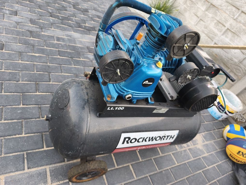 Sprężarka 3Tłokowa Rockworth 100l Kowal Moc 4km 10bar po dużymserwisie