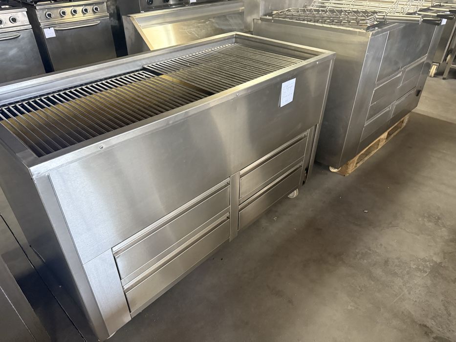 Churrasqueira a carvão Grelhador com ventilação