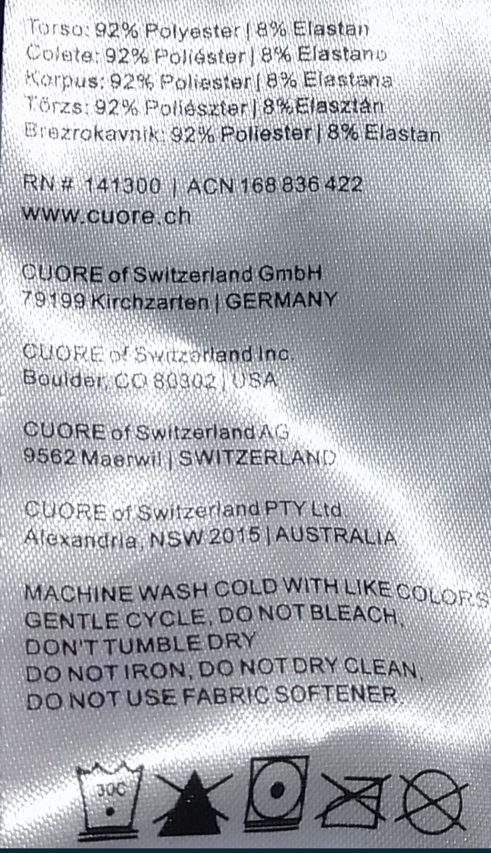 Вело Футболка. Cuore. Швейцария.