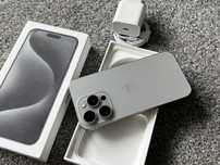 iPhone 15 Pro 256GB Natural Titanium Grey Szary Bat97% IDEALNY+SZKŁO