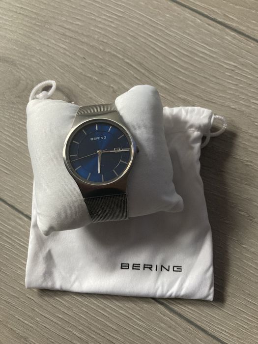 Zegarek analogowy Bering srebrny