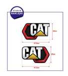 Naklejki CAT Caterpillar nowe logo koparka ładowarka Nalepka Naklejka