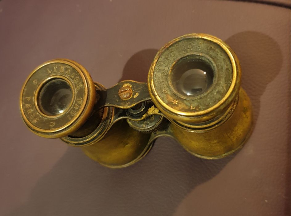 Binóculos de ópera Lemaire Paris muito antigos em latão