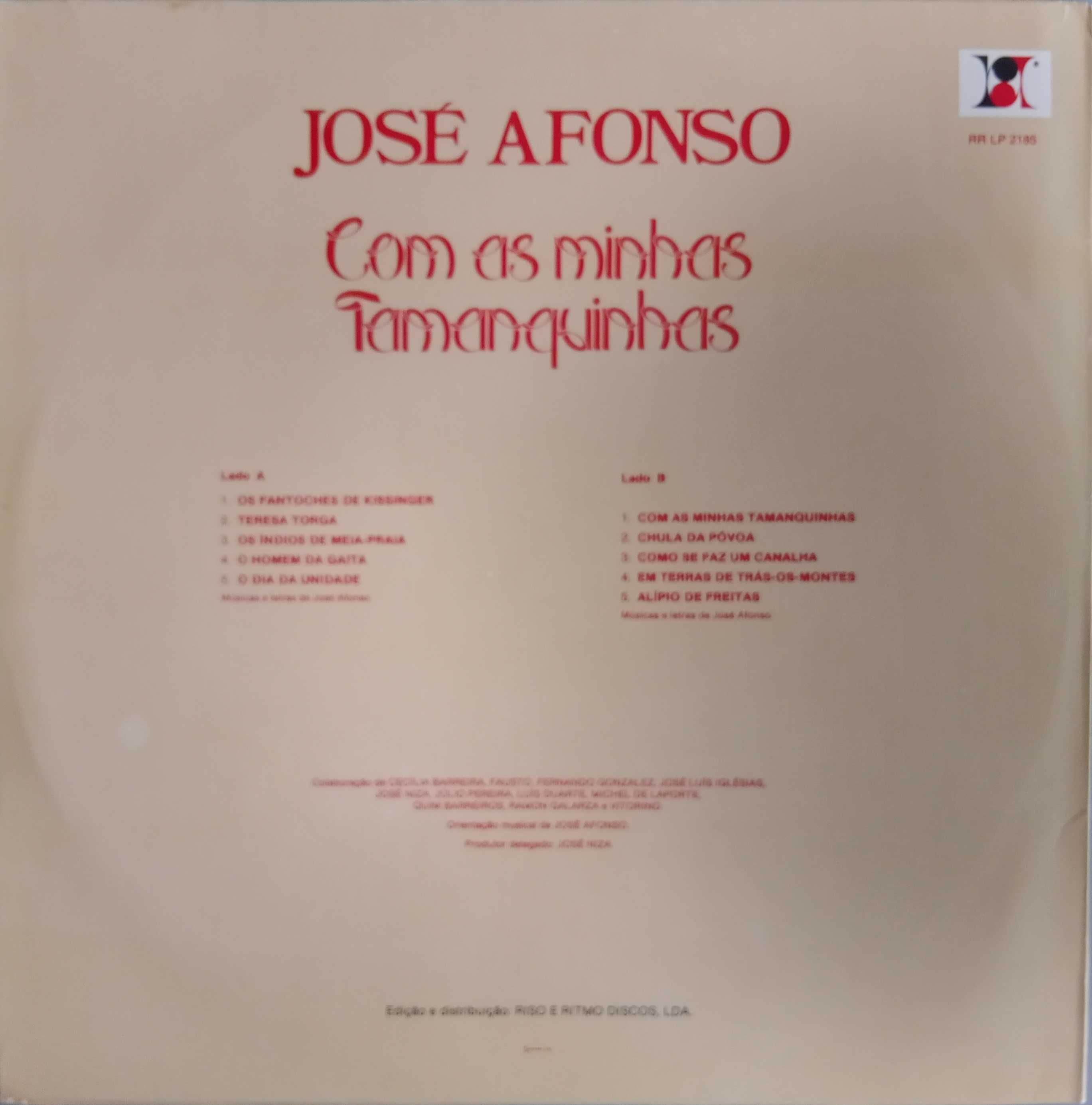José Afonso	- - - - -		Com as Minhas Tamanquinhas	- - - - -	LP