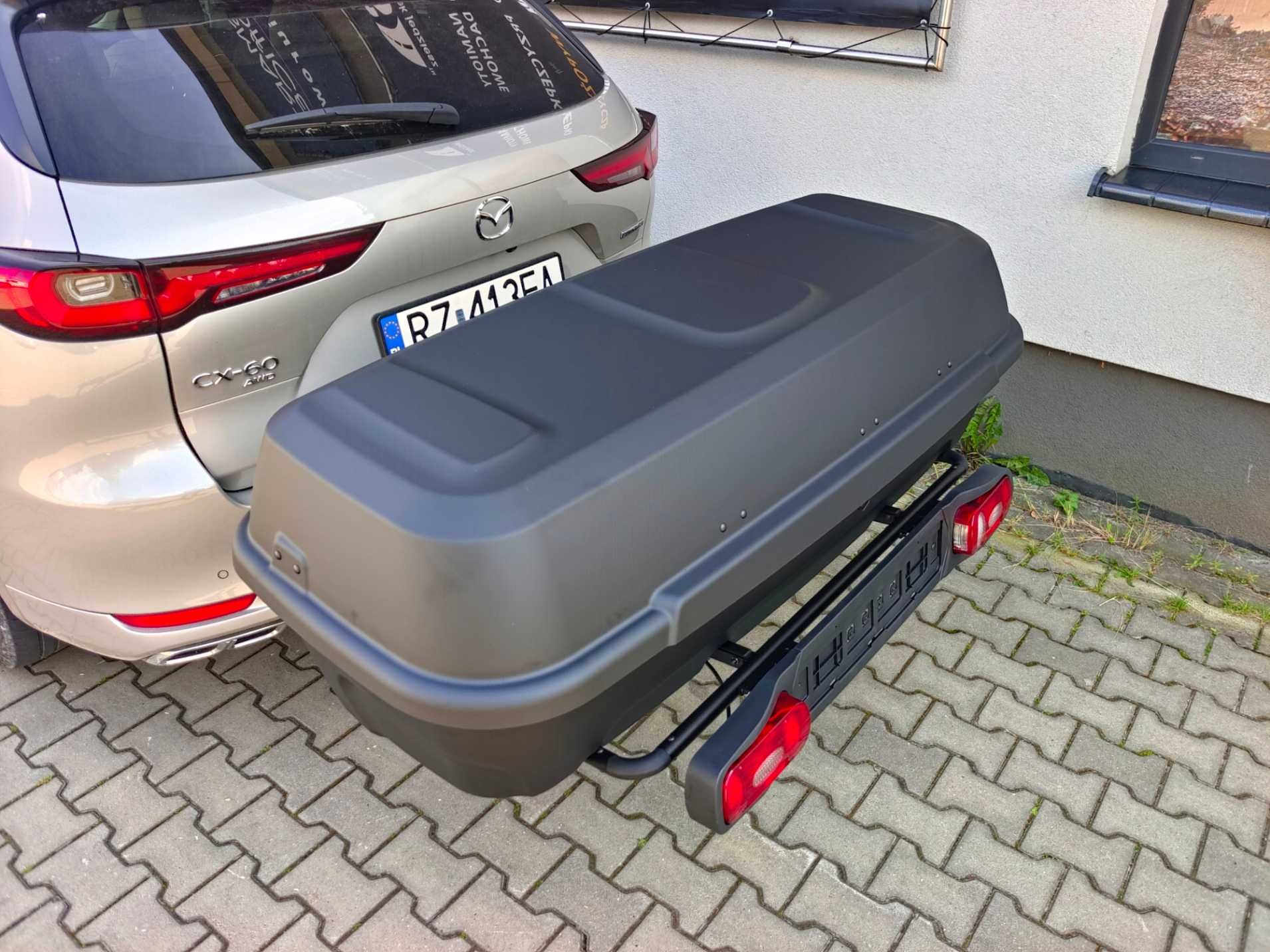 Duży box bagażowy kufer na hak 410 l na platformę Modula Re-Cargo