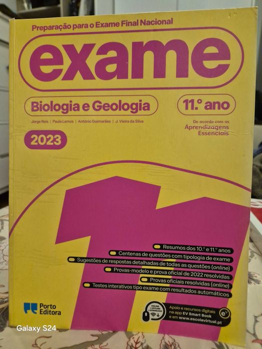 Livro Exame Nacional Biologia e Geologia 11° ano Porto Editora