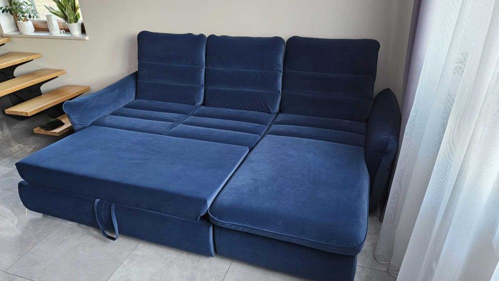 Narożnik rozkładany z funkcją spania