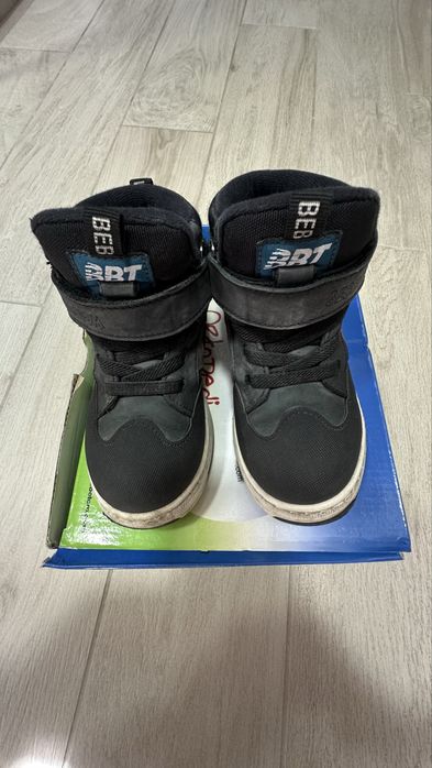 Ботинки для мальчика демисезонные кожаные на байке 27 р (17 см)