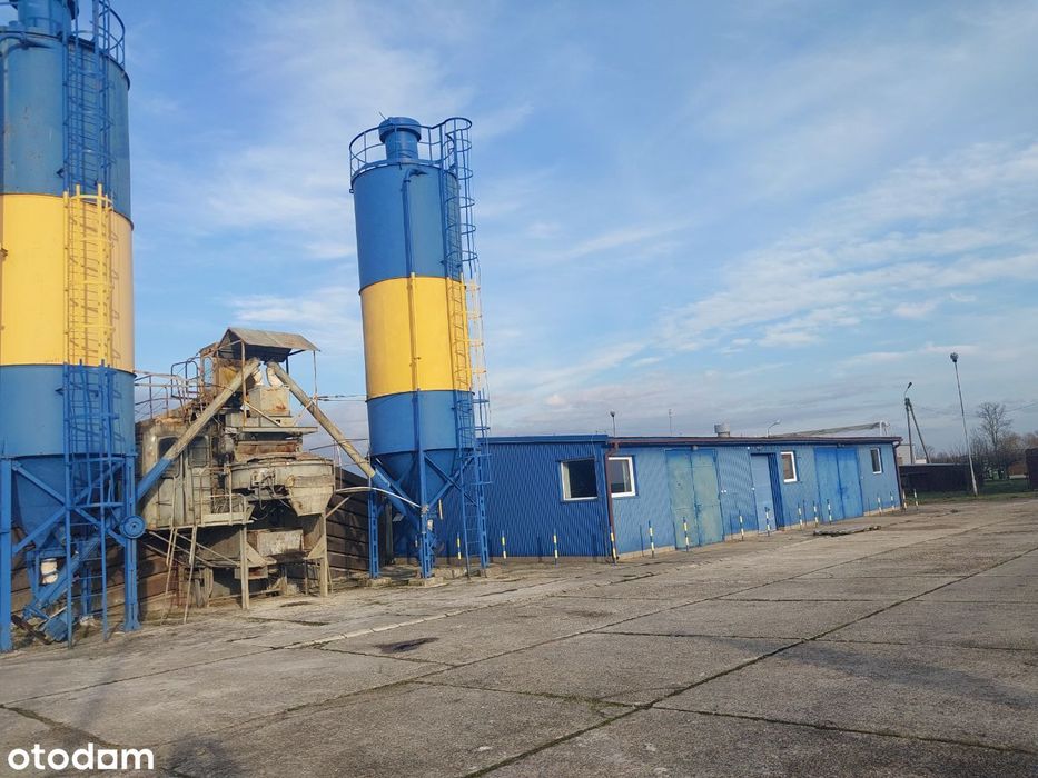 Betoniarnia, hala, plac, garaże