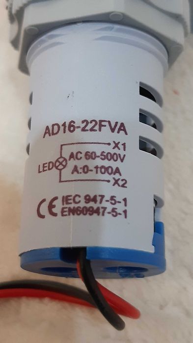 Amperímetro e Voltímetro AC-500V - 100A