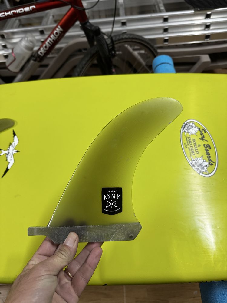 Creative Army 7” Smoky Grey Longboard fin