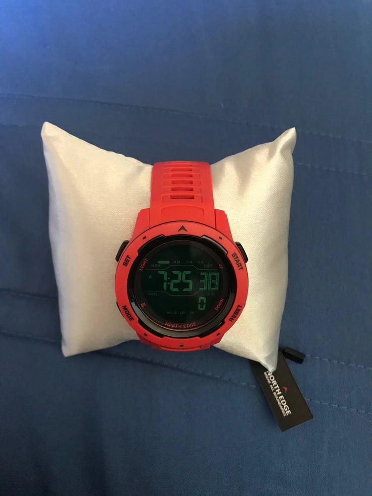 Мужские спортивные наручные часы North Edge Mars (Красные)