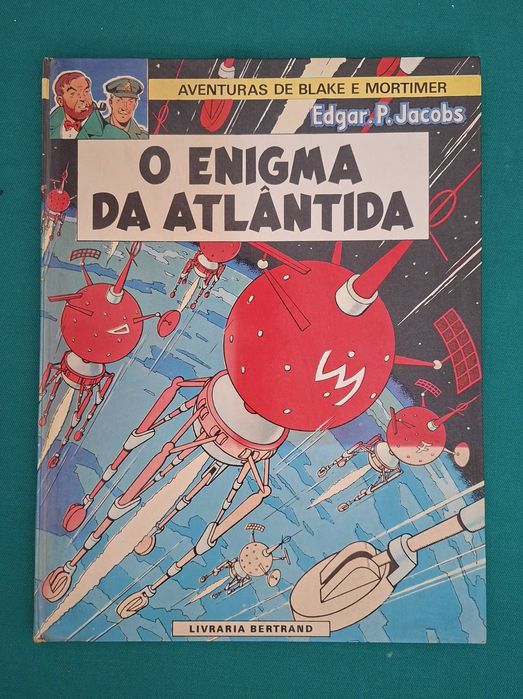 Livro BD Blake e Mortimer, O Enigma da Atlântida, E.P.Jacobs, 1983