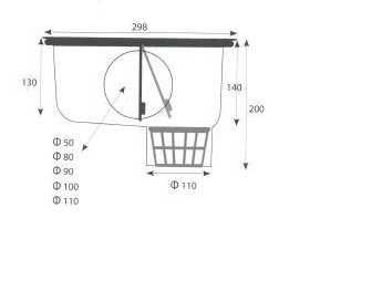Bielbet studnia podrynnowa czarna
