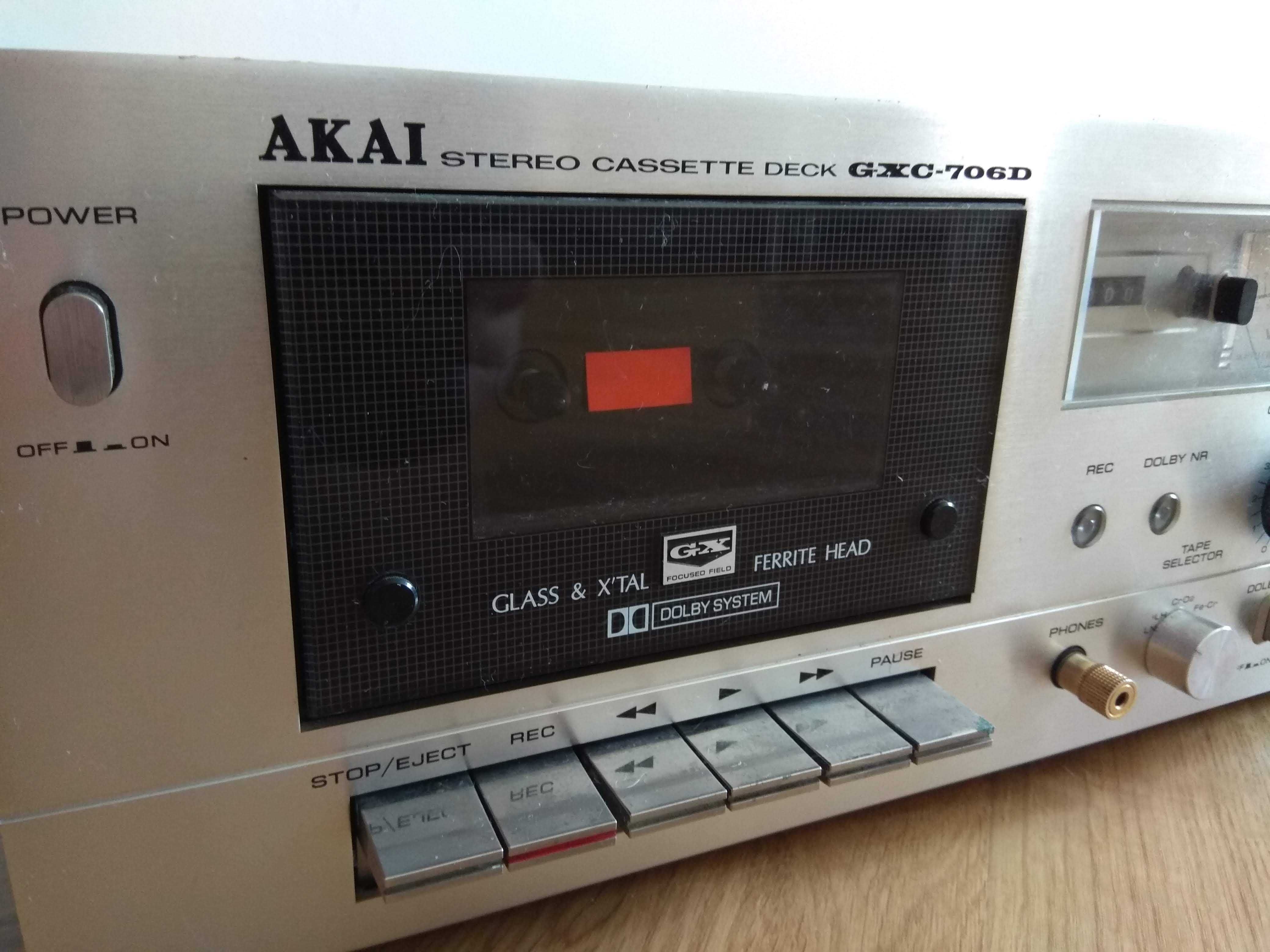 1978 г. Кассетная дека Akai GXC-706D Stereo Cassette Deck Silver