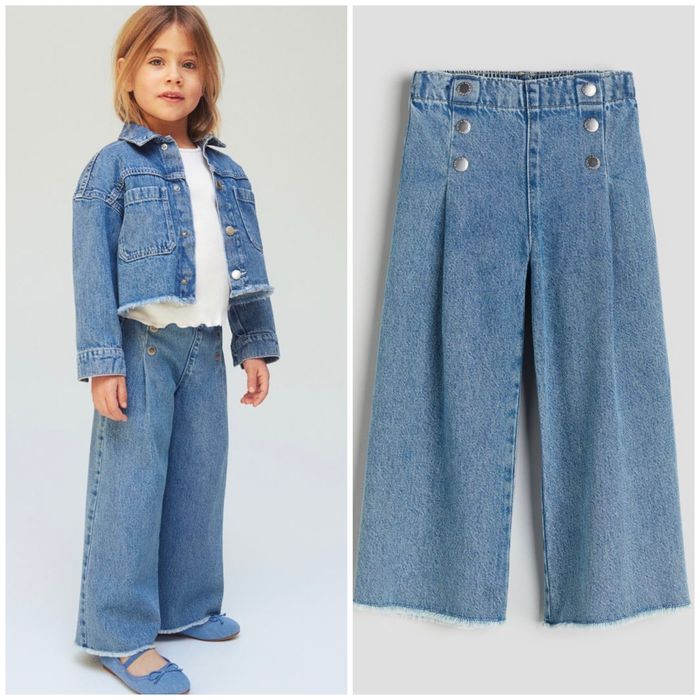 Джинси палаццо широкі zara зара 4-5/110