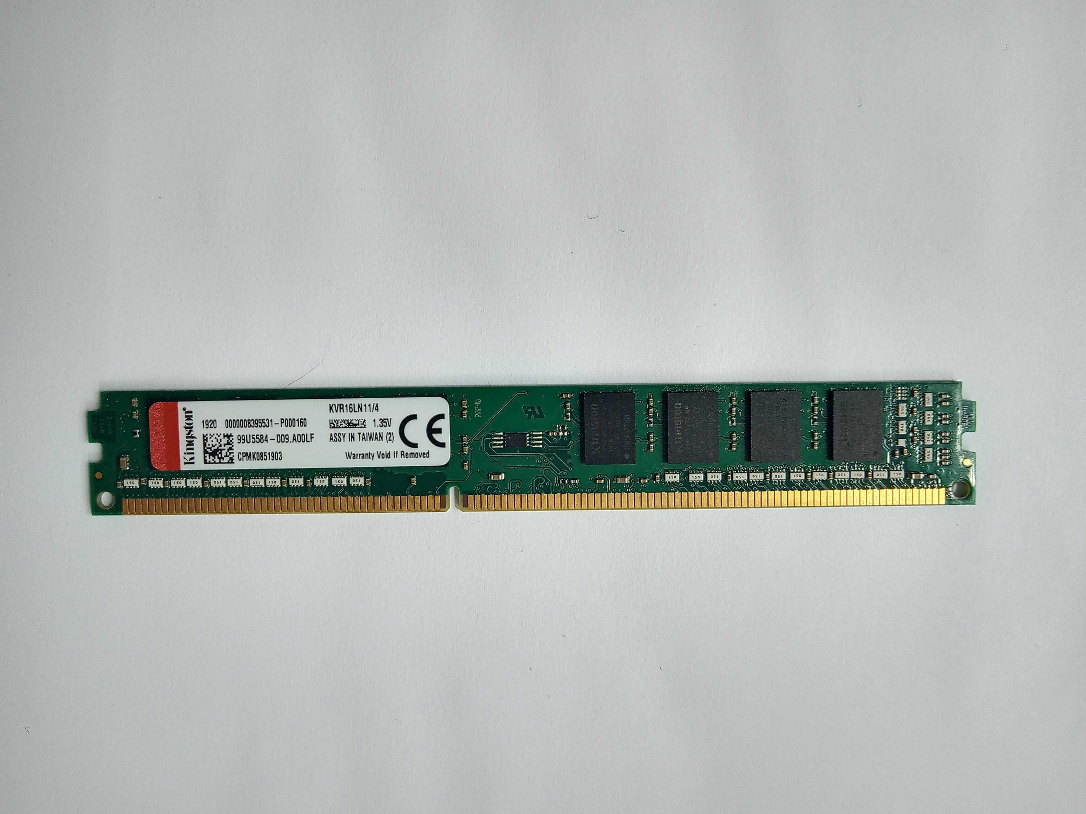 Оперативна пам'ять Kingston 4 GB DDR3 1600 MHz (KVR16LN11/4) б/в
