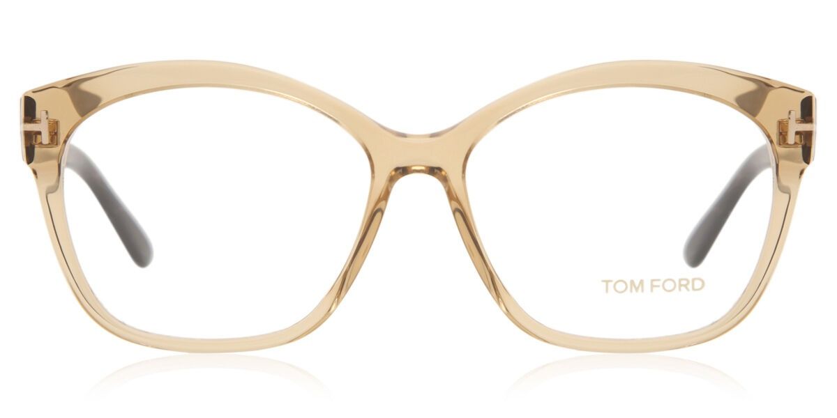 Tom Ford oprawki okulary korekcyjne TF5435 brąz beż złoto 057 new