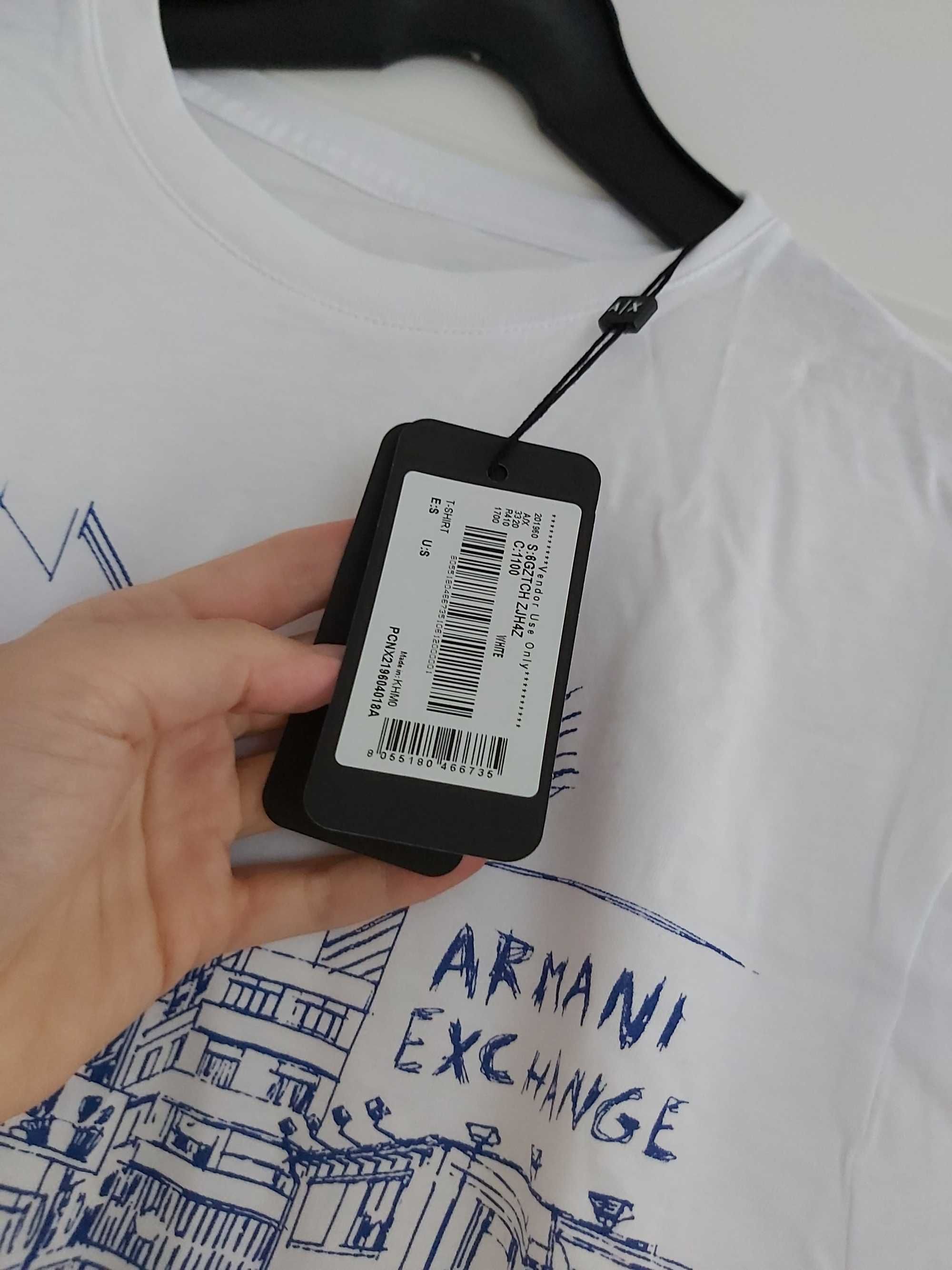 NOWY tshirt ARMANI EXCHANGE koszulka bluzka S