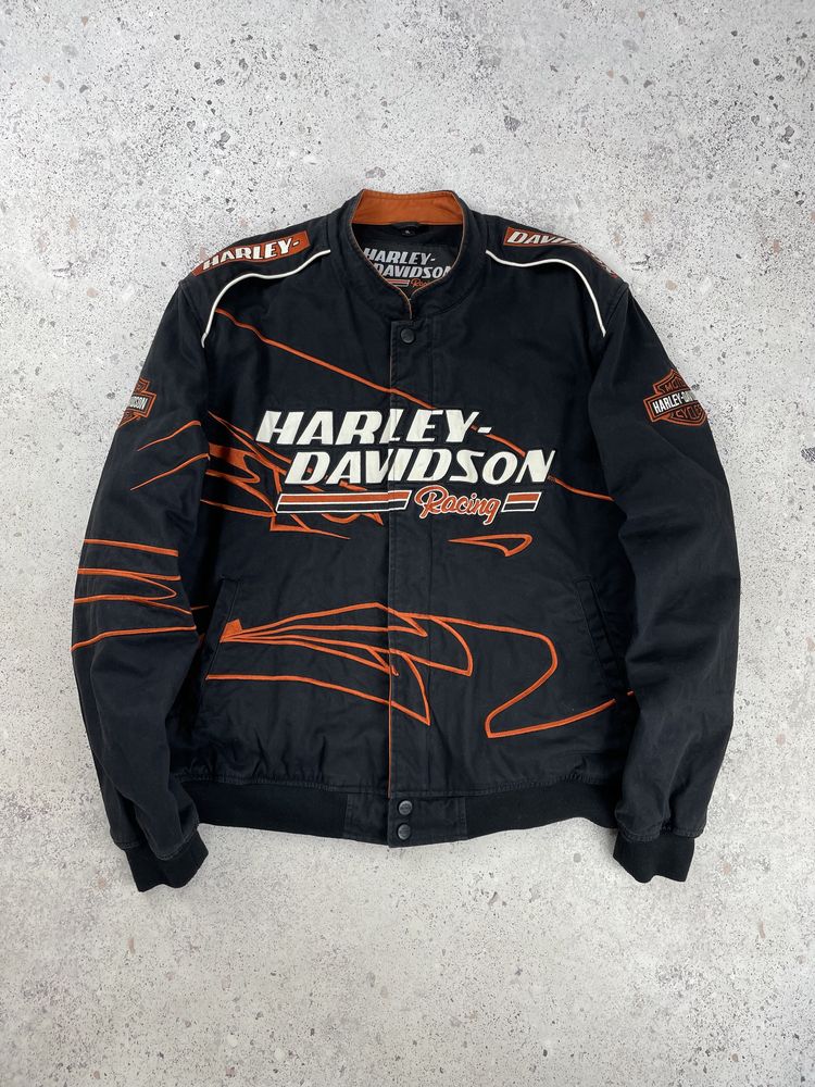 Harley Davidson Vintage Racing Motorcycle чоловіча куртка Оригінал