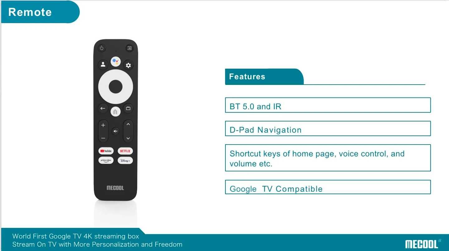 Новая Netflix Google TV смарт приставка Mecool KM7 Plus 2/16 Wifi