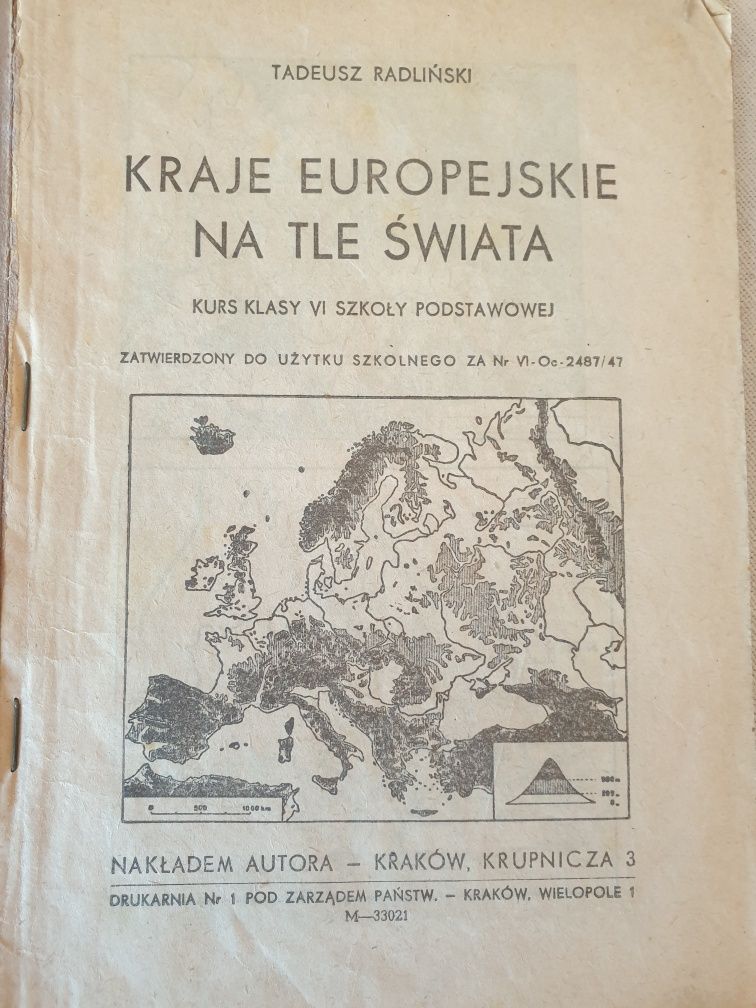 Tadeusz Radliński, Kraje europejskie na tle świata,