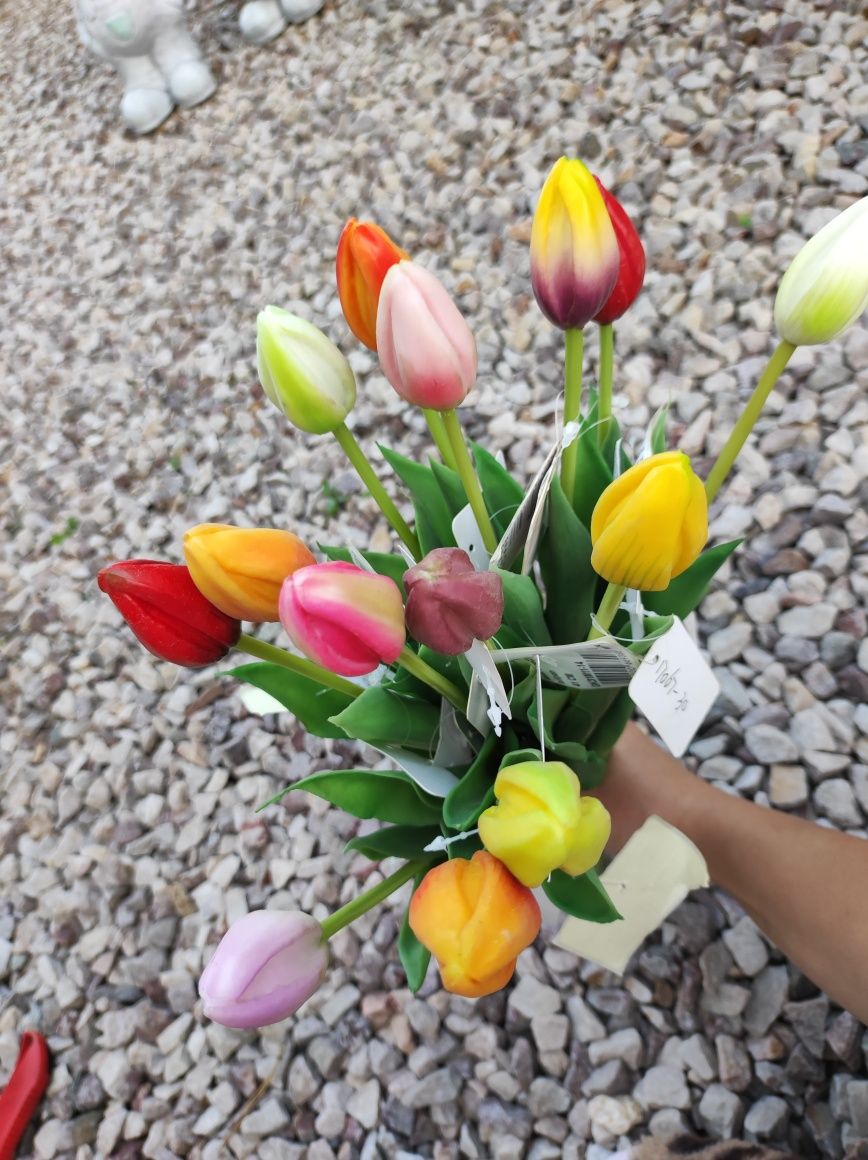 Sztuczny kwiat/ 14 sztuk tulipanów