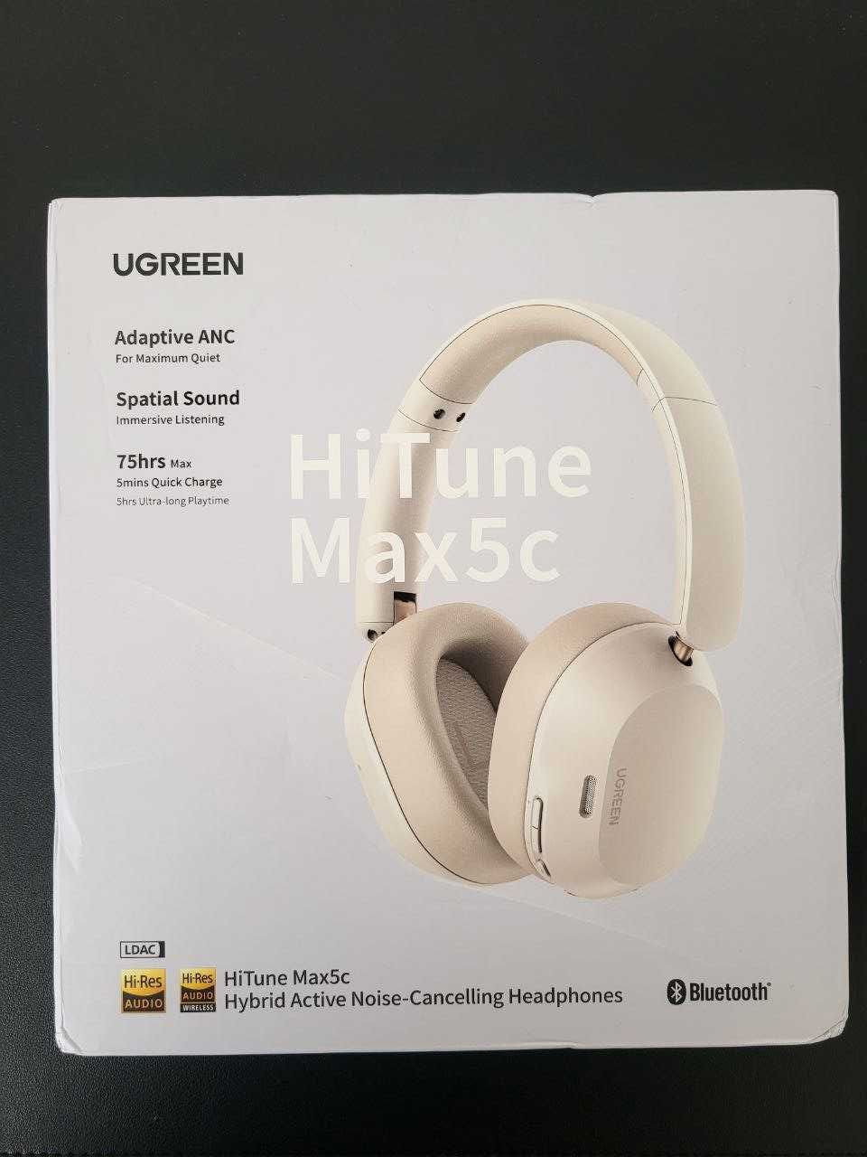 Бездротові навушники Ugreen HiTune Max5C White ANC LDAC Hi-Res BT 5.4