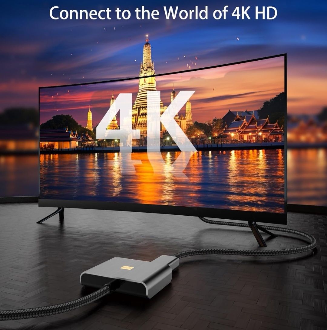 Adapter USB C do podwójnego HDMI 4K 60hz, [działa z Thunderbolt 3/4]