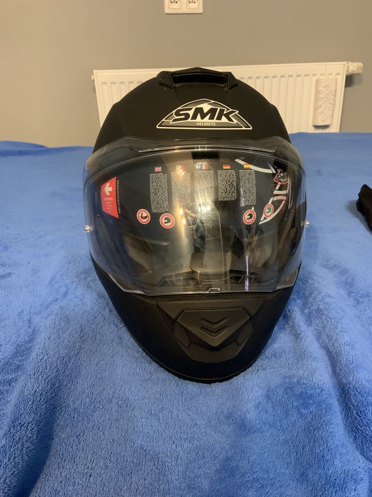 Kask motocyklowy SMK nowy rozmiar M