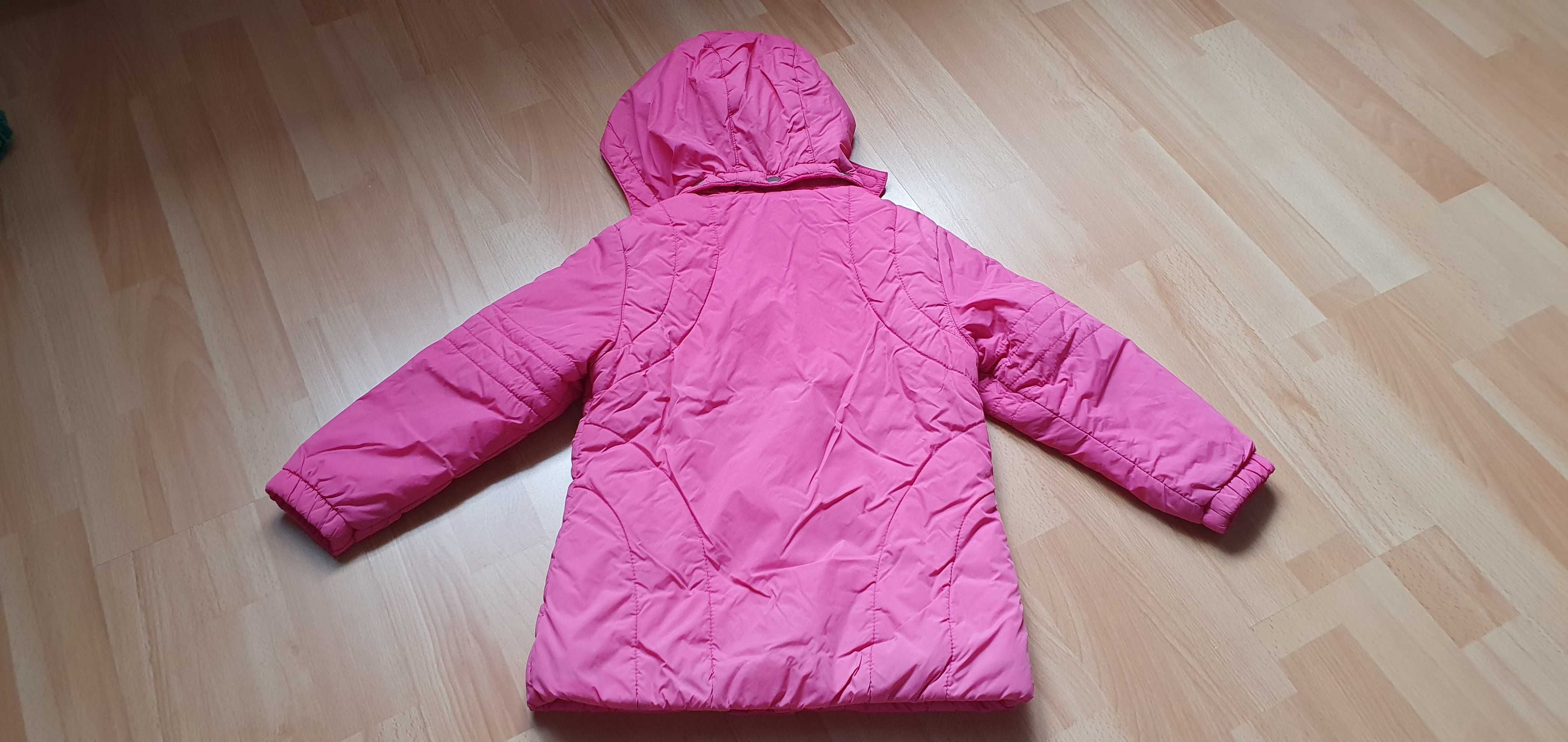 Różowa wiosenna kurtka rozmiar 98-104cm