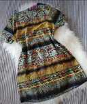 Sukienka w azteckie wzory XL Boohoo